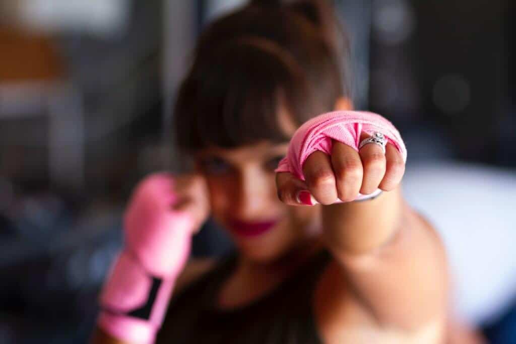 woman boxing